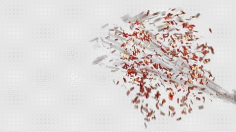 Gold Confetti Sprinkle Animation Stock Footage 248977766