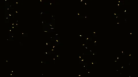 Gold Confetti Stream Multi Source Loop Background Stock Footage 342608138