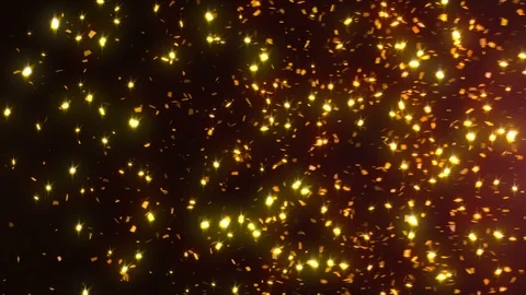 Gold Confetti Transition Stock Footage 99133705