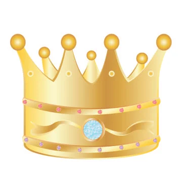 Gold corona Stock Illustration