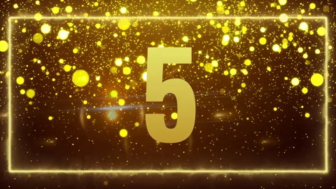 Gold countdown animation ten to zero 库存影片 292666474