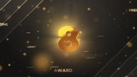 After Effects Template: Gold Countdown Intro #155434732