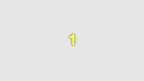 Gold Countdown Timer Animation Alpha Transparent Background Premium Overlay Stock Footage 334023558