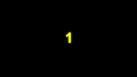 Gold Countdown Timer Animation Luxury Style on Black Background 4K Stock Footage 334023549