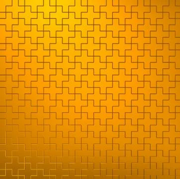 Gold cross Stock Illustration