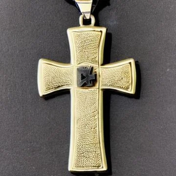 Gold Cross Illustrazione stock