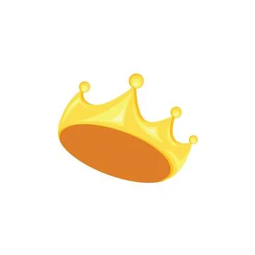 Gold crown element icon vector concept design template Stock Illustration