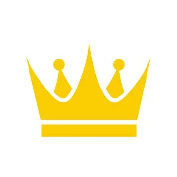 Gold crown icon isolated background Vector Illustration design Stock Illustration