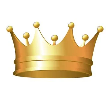 Gold crown Stock Illustration