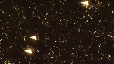 Gold Crystal Animation Background Stock Footage 248599736