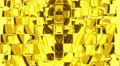 Gold Cubes Squares background, seamless looping HD Footage
