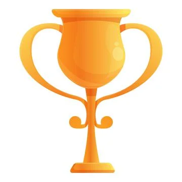 Gold cup gameplay icon cartoon vector. Casino bar Stock Illustration