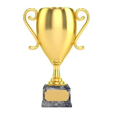 Gold Cup Isolated Stock Illustration