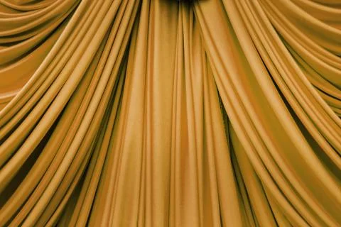 Gold curtain texture Stock Photos