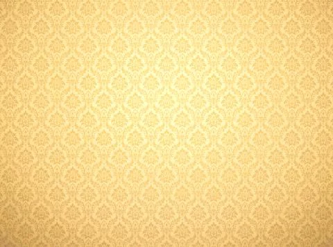 Gold damask pattern background Stock Illustration