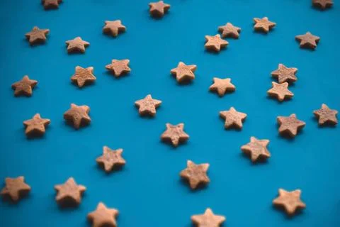 Gold on dark blue. Foto stock