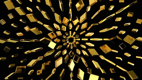 Gold Decor 4K 04 Stock Footage 107743924
