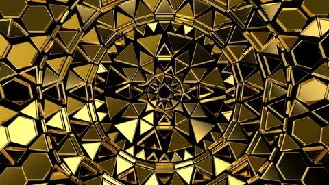 Gold Decor 4K 05 Stock Footage 107744109