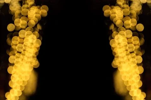 Gold defocused circle background Stock Photos