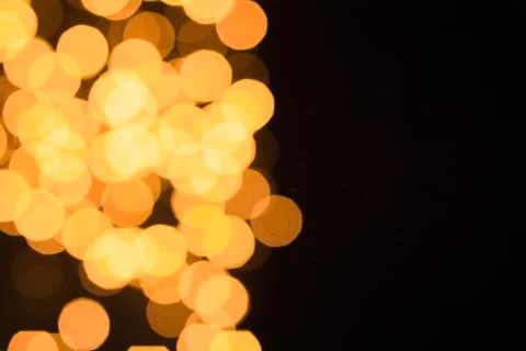 Gold defocused lights Stock Photos