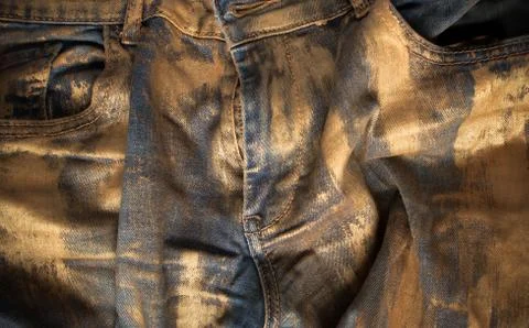 Gold denim background Stock Photos