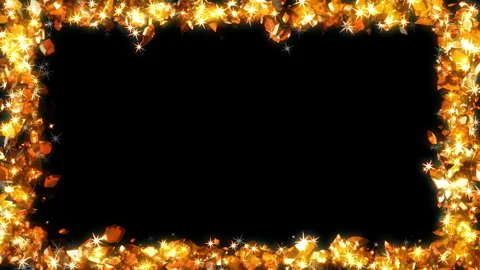 Gold diamond frame loop animation Video stock 240789492
