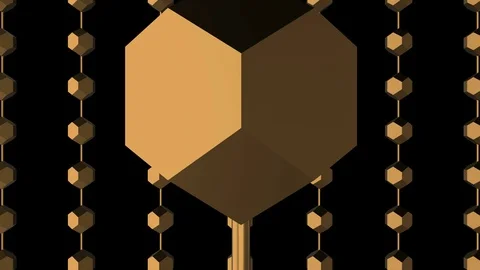 Gold Diamonds Motion Background Stock Footage 98587485