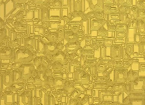 Gold digital futuristic abstract objects backgrounds Illustrazione stock