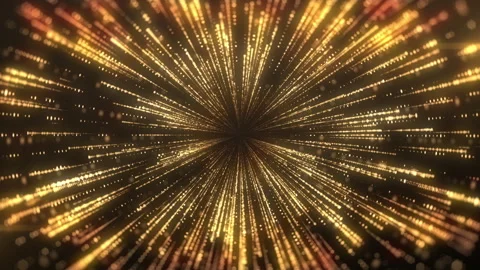 Gold disco light frame abstract background with flickering star animation sea Stock Footage 130686802
