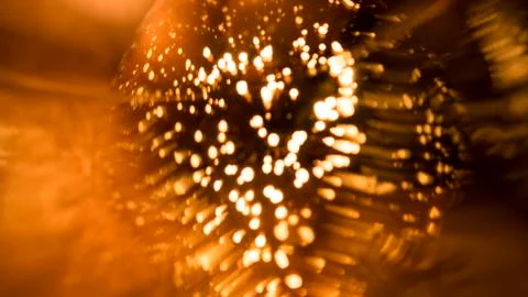 Gold Discoball. Light explosion. Stock Photos
