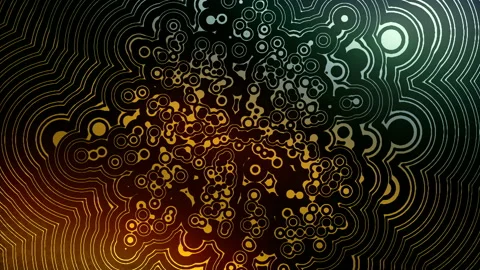 Gold diverging waves for motion graphic design 3d rendering digital animation 4K Stock Footage 171114283