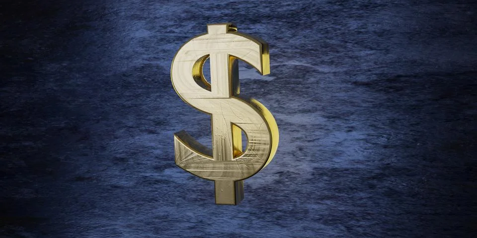 Gold dollar Illustrazione stock