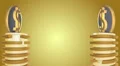 Gold dollars background (Prizes won...) HD Footage