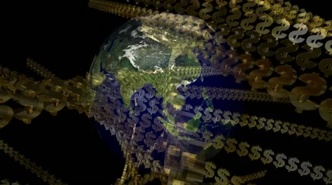 Gold Dollars Looping Background Stock-Footage 41653285