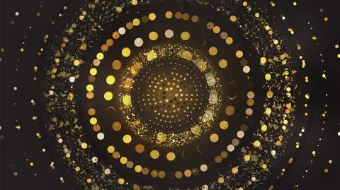 Gold dot background Stock Illustration