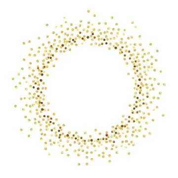 Gold dot circle Stock Illustration