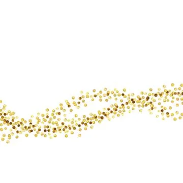 Gold dot wave4 Stock Illustration