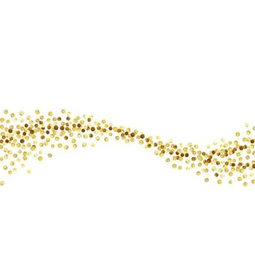 Gold dot wave5 Stock Illustration