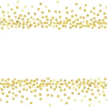 Gold dots line Stock Illustration