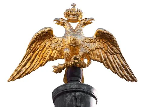 Gold double eagle isolated on a white background Stock Photos
