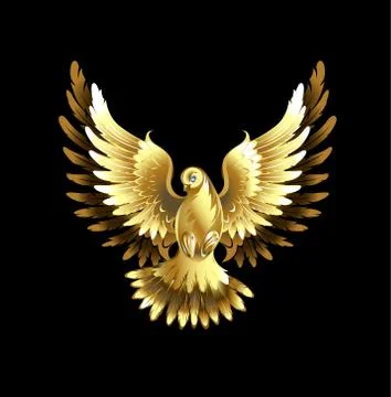 Gold dove Stock Illustration