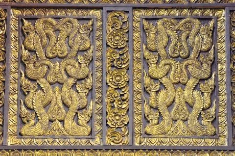 Gold dragon texture Stockfoto's