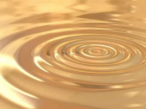 Gold drop Stock Illustration