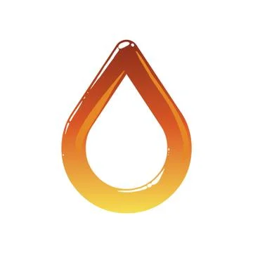 Gold drop Stock Illustration