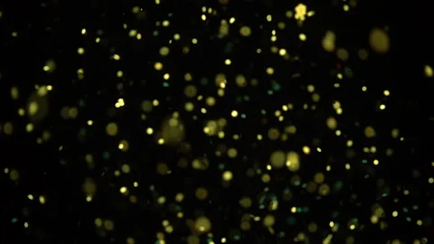 Gold Dust On Black Background Stock Footage 94335231