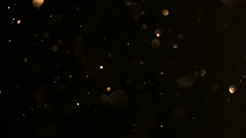 Gold Dust On A Black Background Stock Footage 170581287