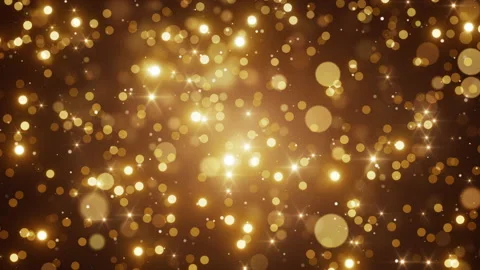 Gold dust bokeh background loop Video stock 166360805