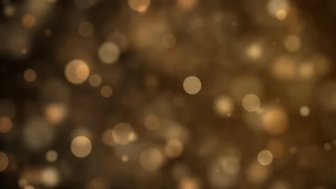 Gold dust bokeh background loop Stock Footage 202347643