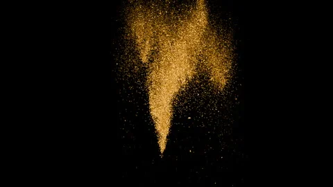 Gold Dust Falling Stock Video Footage, Royalty Free Gold Dust Falling  Videos