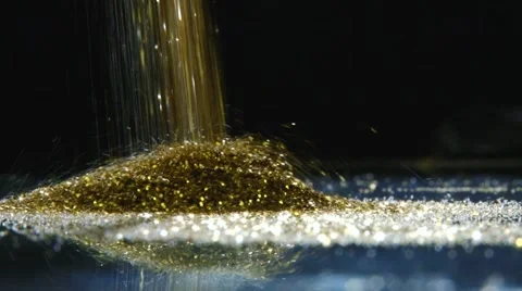 Gold dust Stock Footage 12537987